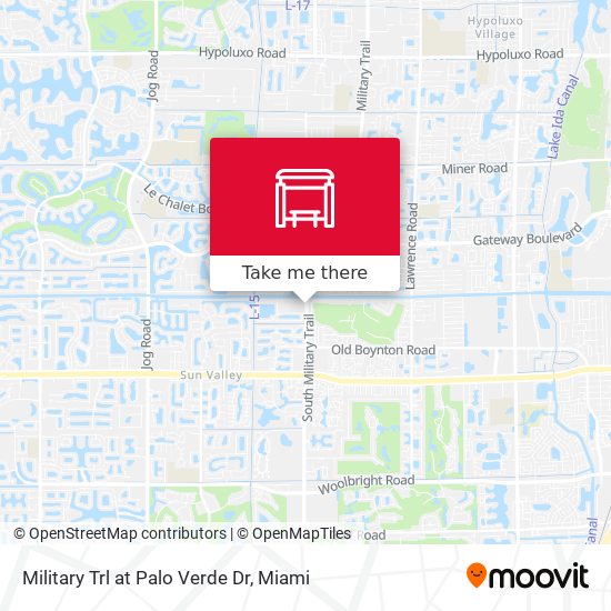 Military Trl at  Palo Verde Dr map