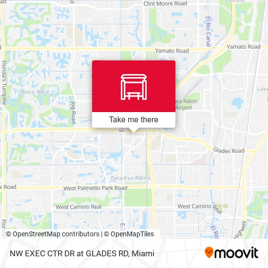 Mapa de NW EXEC CTR DR at GLADES RD