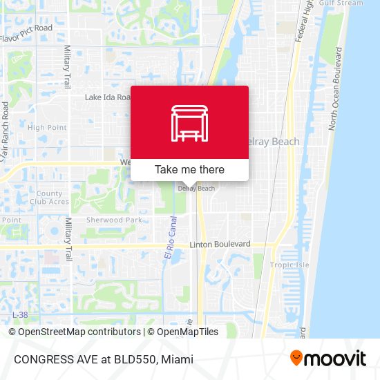 Mapa de CONGRESS AVE at BLD550