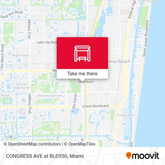 CONGRESS AVE at BLD550 map