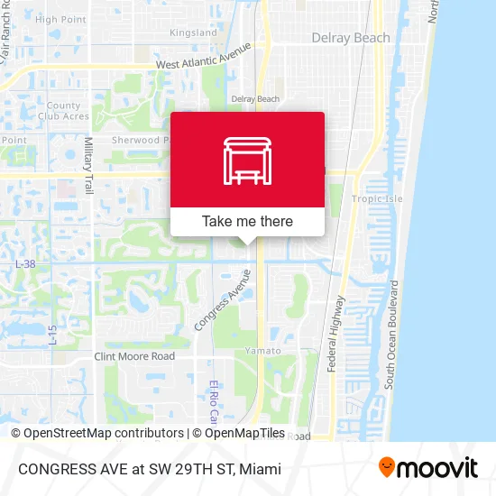 CONGRESS AVE at  SW 29TH ST map