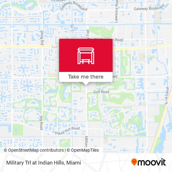 Military Trl at Indian Hills map