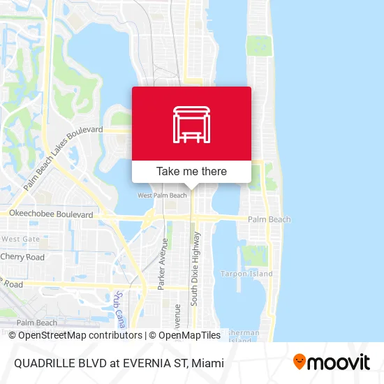 Mapa de QUADRILLE BLVD at  EVERNIA ST