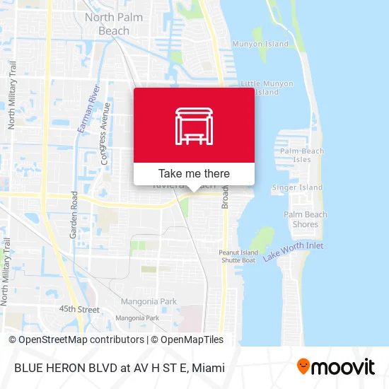 BLUE HERON  BLVD at AV H ST E map