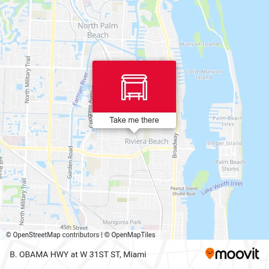 B. OBAMA HWY at W 31ST ST map