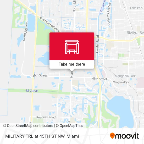 MILITARY TRL at 45TH ST NW map
