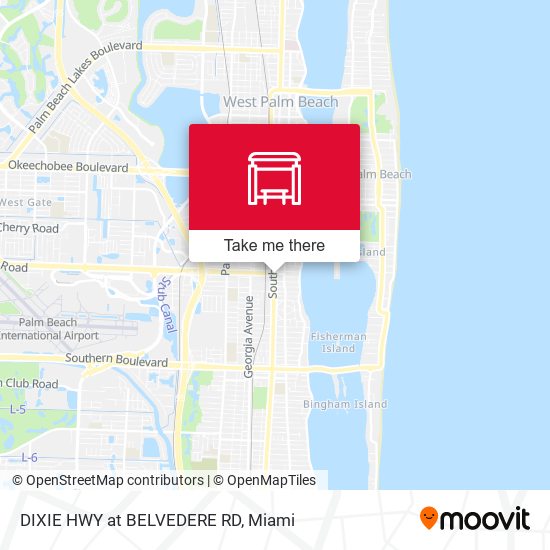 Mapa de DIXIE HWY at BELVEDERE RD