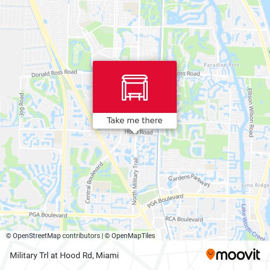 Military Trl at Hood Rd map
