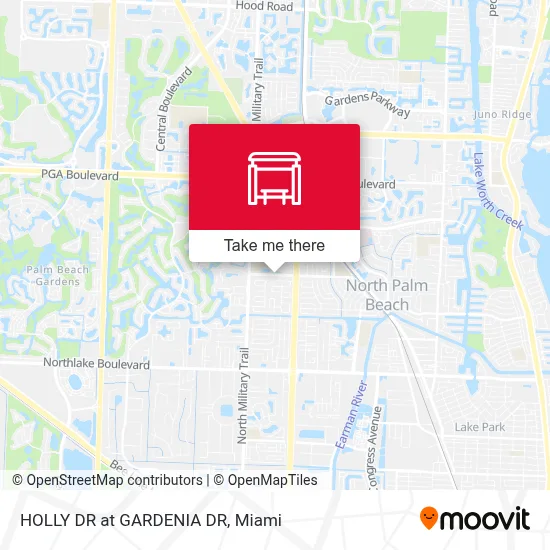 HOLLY DR at GARDENIA DR map