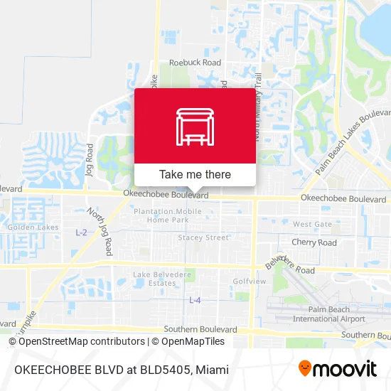 OKEECHOBEE BLVD at BLD5405 map