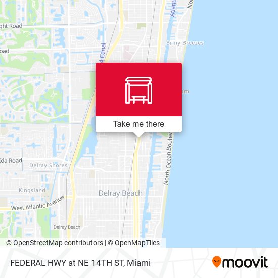 FEDERAL HWY at NE 14TH ST map