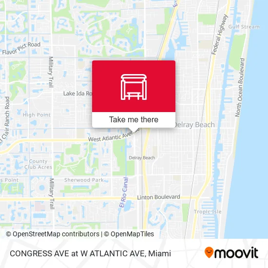 Mapa de CONGRESS AVE at  W ATLANTIC AVE