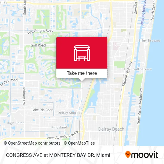 CONGRESS AVE at MONTEREY BAY DR map
