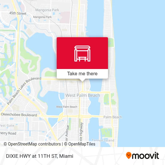 DIXIE HWY at 11TH ST map