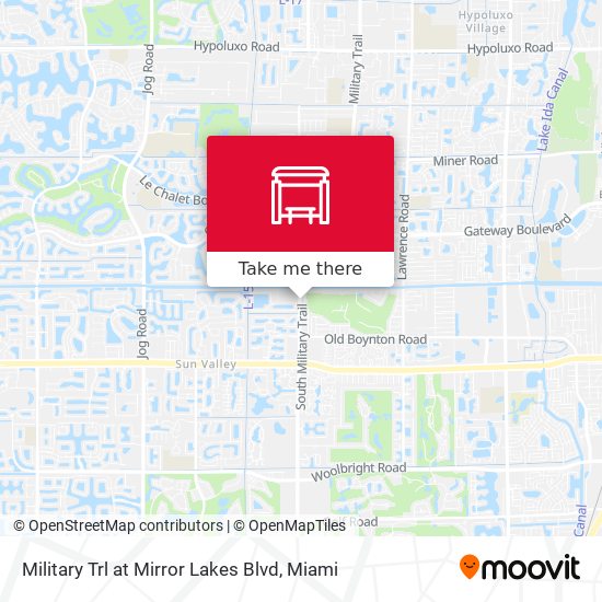 Mapa de Military Trl at  Mirror Lakes Blvd