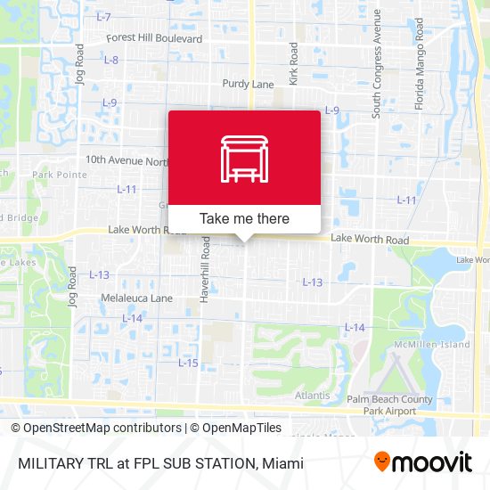 Military Trl at Fpl Sub Station map