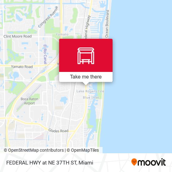 Mapa de FEDERAL HWY at NE 37TH ST