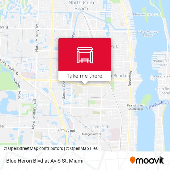 Mapa de Blue Heron  Blvd at  Av S St