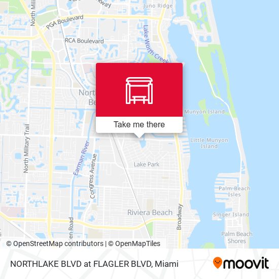 Mapa de NORTHLAKE BLVD at FLAGLER BLVD