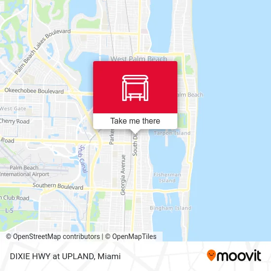 DIXIE HWY at UPLAND map