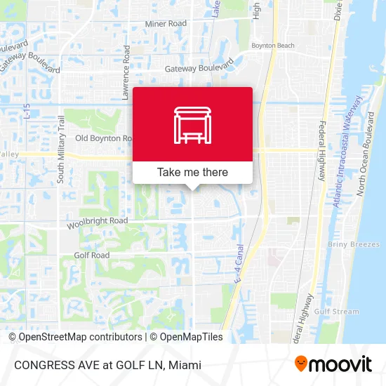 CONGRESS AVE at  GOLF LN map