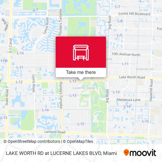 LAKE WORTH RD at LUCERNE LAKES BLVD map