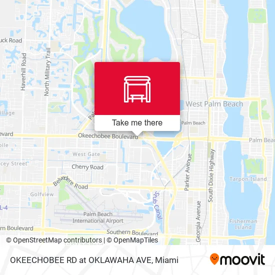 Mapa de OKEECHOBEE RD at OKLAWAHA AVE