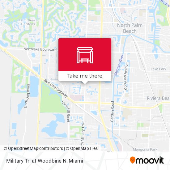 Military Trl at Woodbine N map