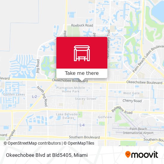 Okeechobee Blvd at Bld5405 map