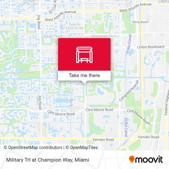 Military Trl at Champion Way map
