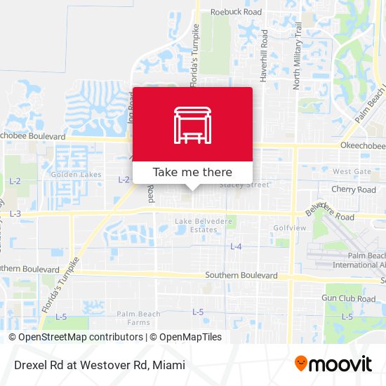 Drexel Rd at  Westover Rd map