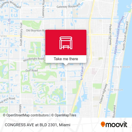 CONGRESS AVE at  BLD 2301 map