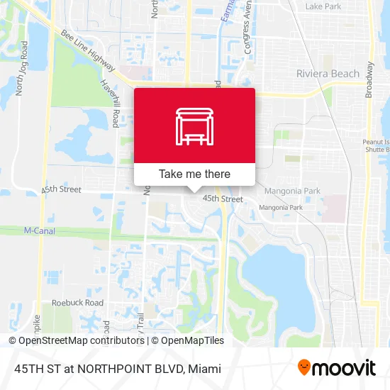 Mapa de 45TH ST at NORTHPOINT BLVD