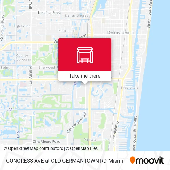 CONGRESS AVE at  OLD GERMANTOWN RD map