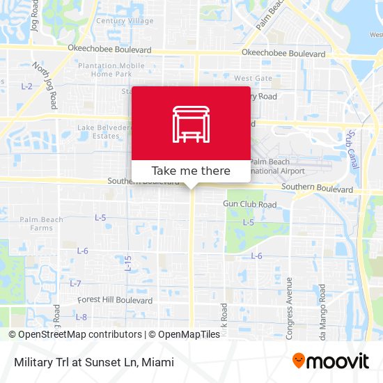 Military Trl at Sunset Ln map