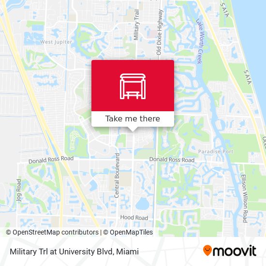 Military Trl at University Blvd map