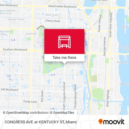 CONGRESS AVE at KENTUCKY ST map