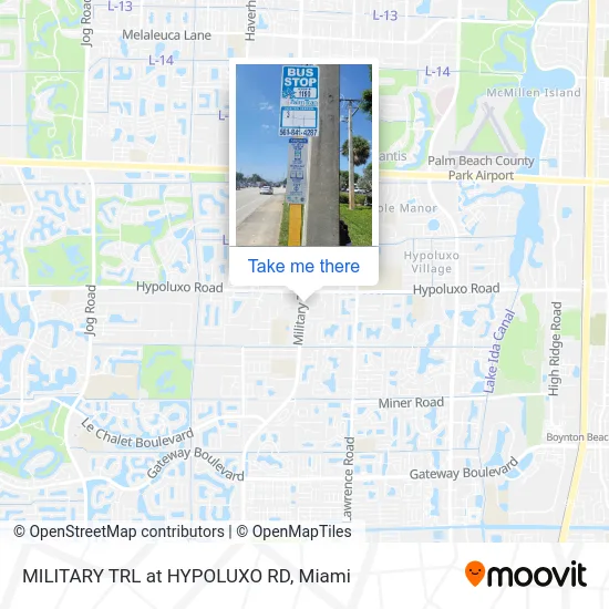 MILITARY TRL at HYPOLUXO RD map