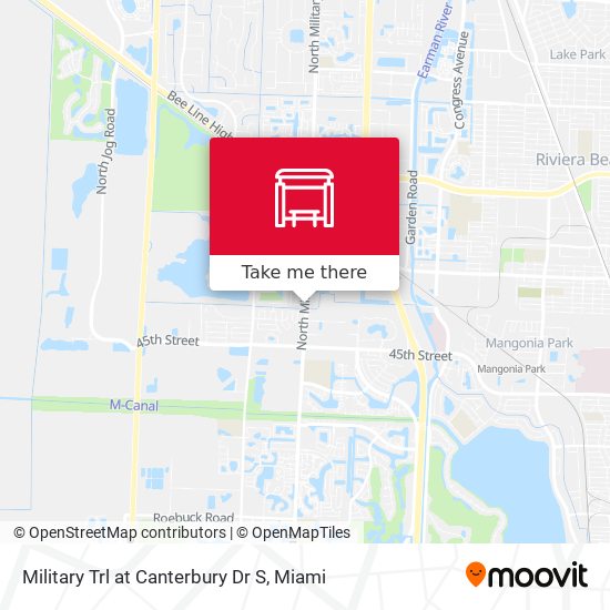 Military Trl at Canterbury Dr S map