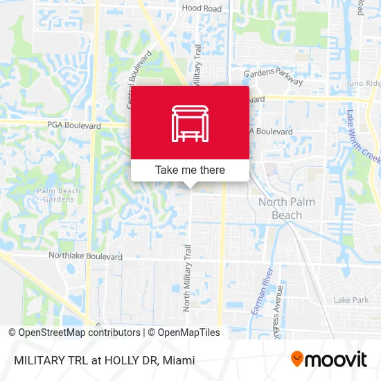 MILITARY TRL at HOLLY DR map