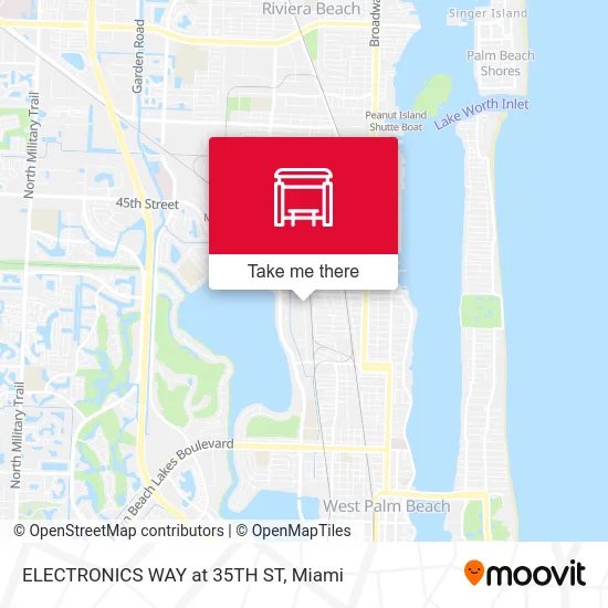 ELECTRONICS WAY at 35TH ST map