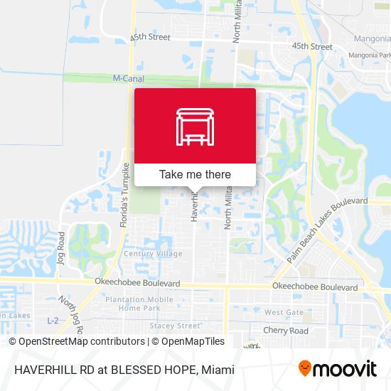 Mapa de HAVERHILL RD at BLESSED HOPE