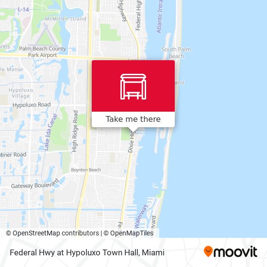 Federal Hwy at Hypoluxo Town Hall map