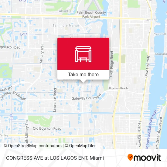 CONGRESS AVE at  LOS LAGOS ENT map