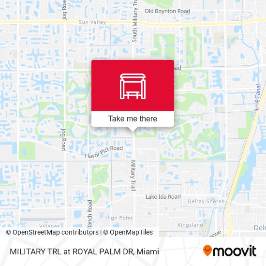 Mapa de MILITARY TRL at  ROYAL PALM DR