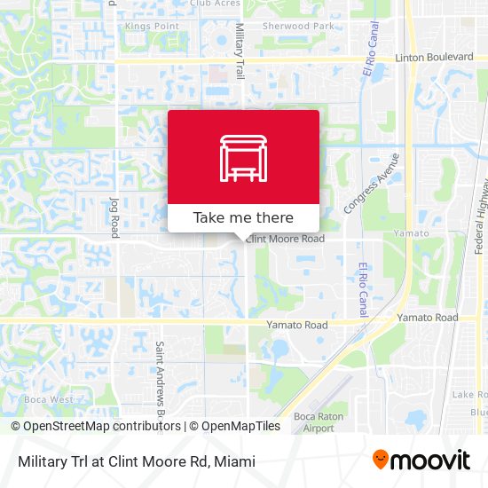Military Trl at  Clint Moore Rd map