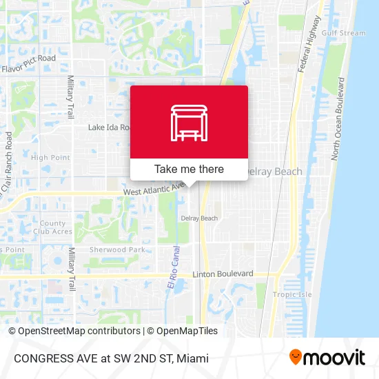 Mapa de CONGRESS AVE at SW 2ND ST