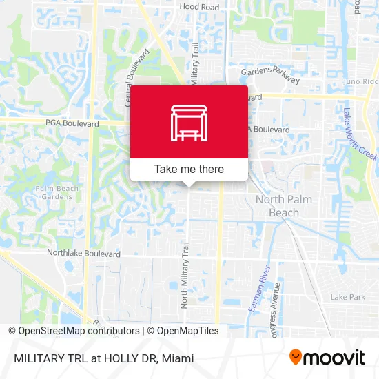 MILITARY TRL at HOLLY DR map