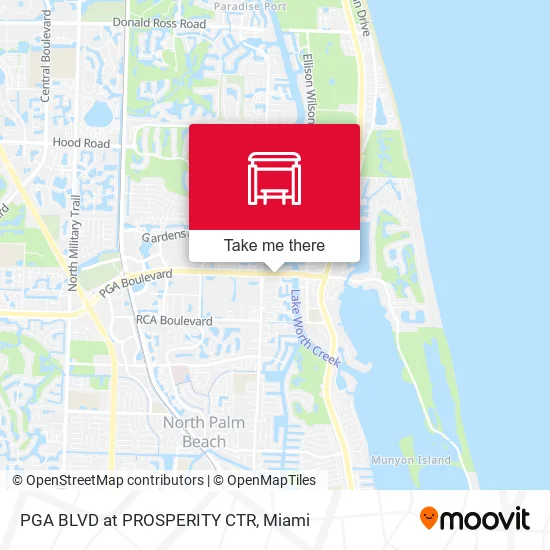 Mapa de PGA BLVD at PROSPERITY CTR