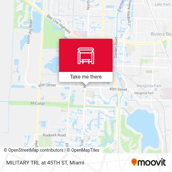 MILITARY TRL at 45TH ST map